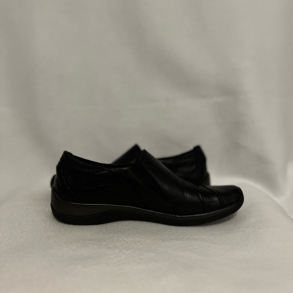 Earth Size 9N Kaar Haluk Leather Black Slip-On Shoes - Picture 6 of 15